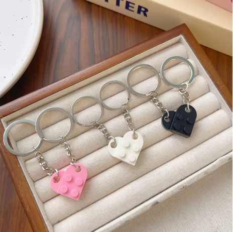 The "Better Together" Lego Heart Keychain